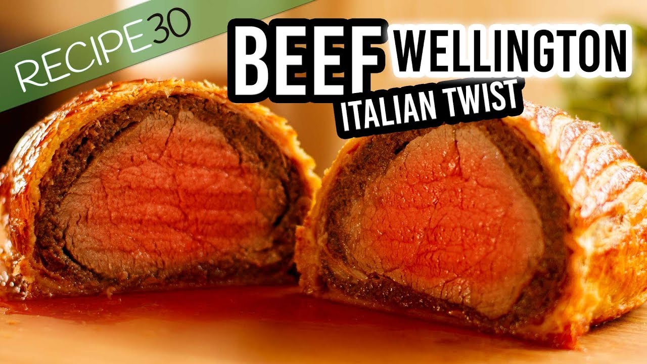 Beef wellington recipe with an Italian twist