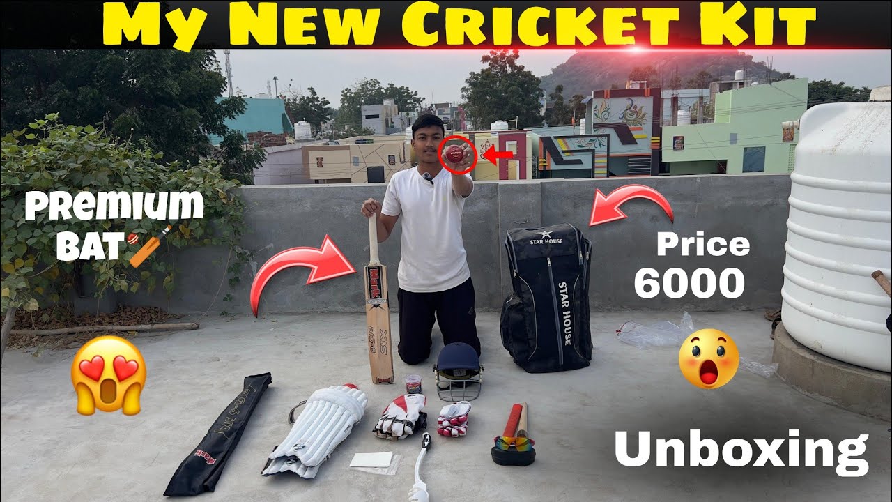 Unboxing My Brand New Cricket Kit 🏏 |Rupees 5999