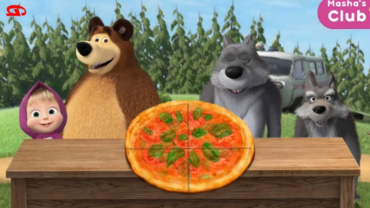 Masha and the Bear: Pizzeria | Pizza for wolves | How to Play