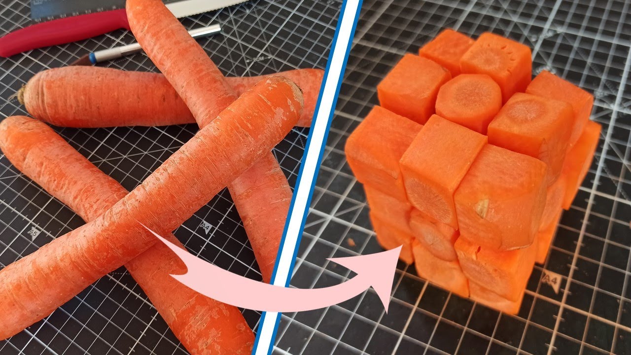 Rubik's Cube out of CARROTS?!? - Build video