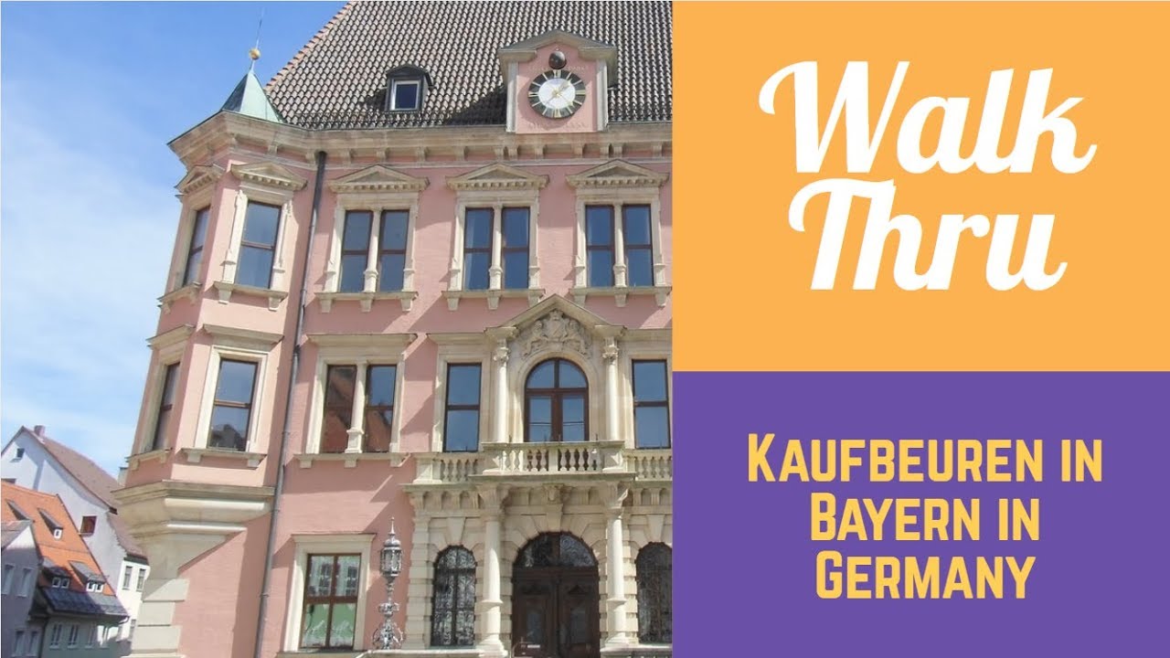 Walking Through: Kaufbeuren in Bayern in GERMANY