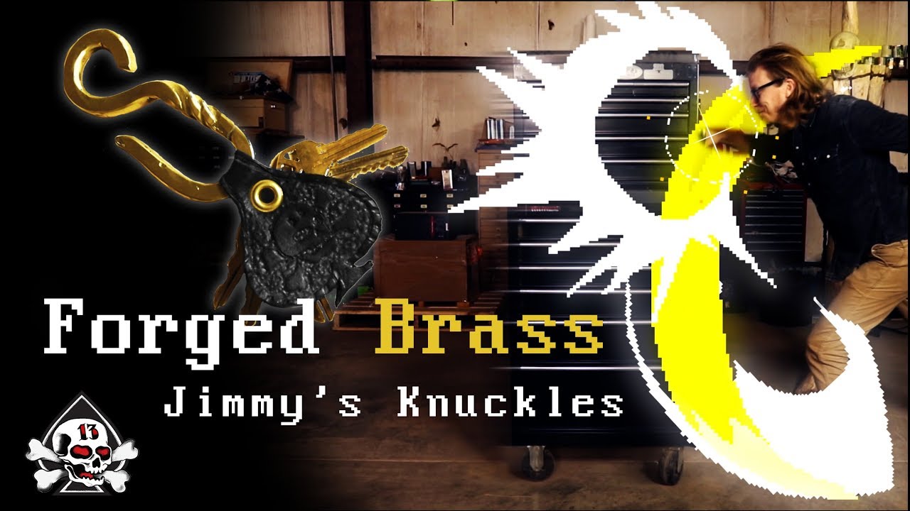 Forged Brass and Leather Keyring/Knuckles: Maker Adventure 4