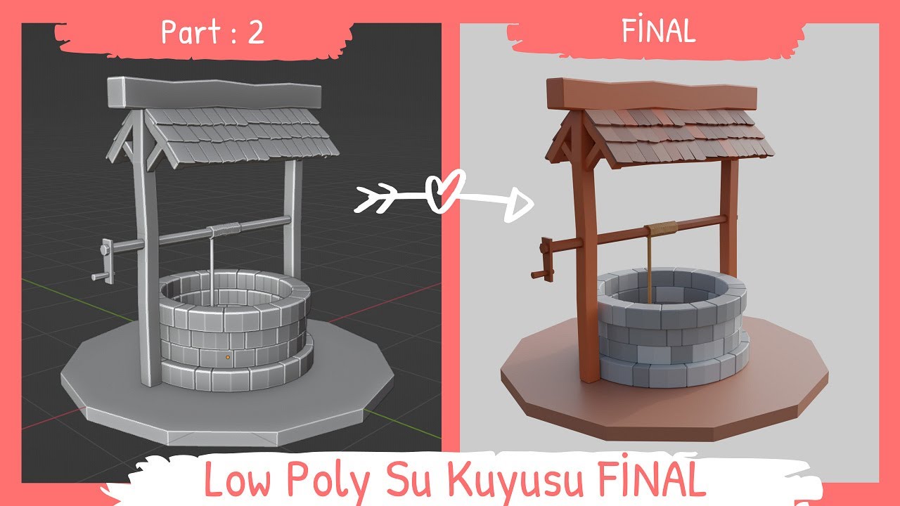 Blender : Low Poly Su Kuyusu Yapıyoruz - Part : 2 -2