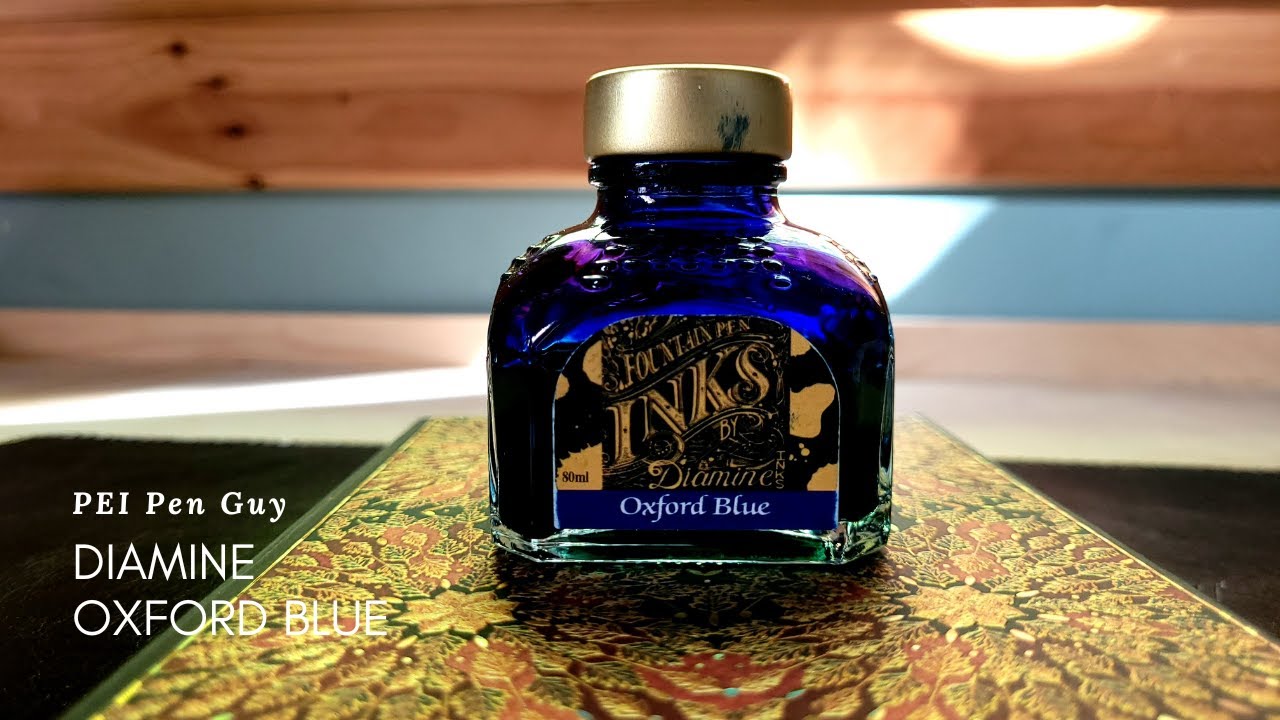 Diamine Oxford Blue Fountain Pen Ink.