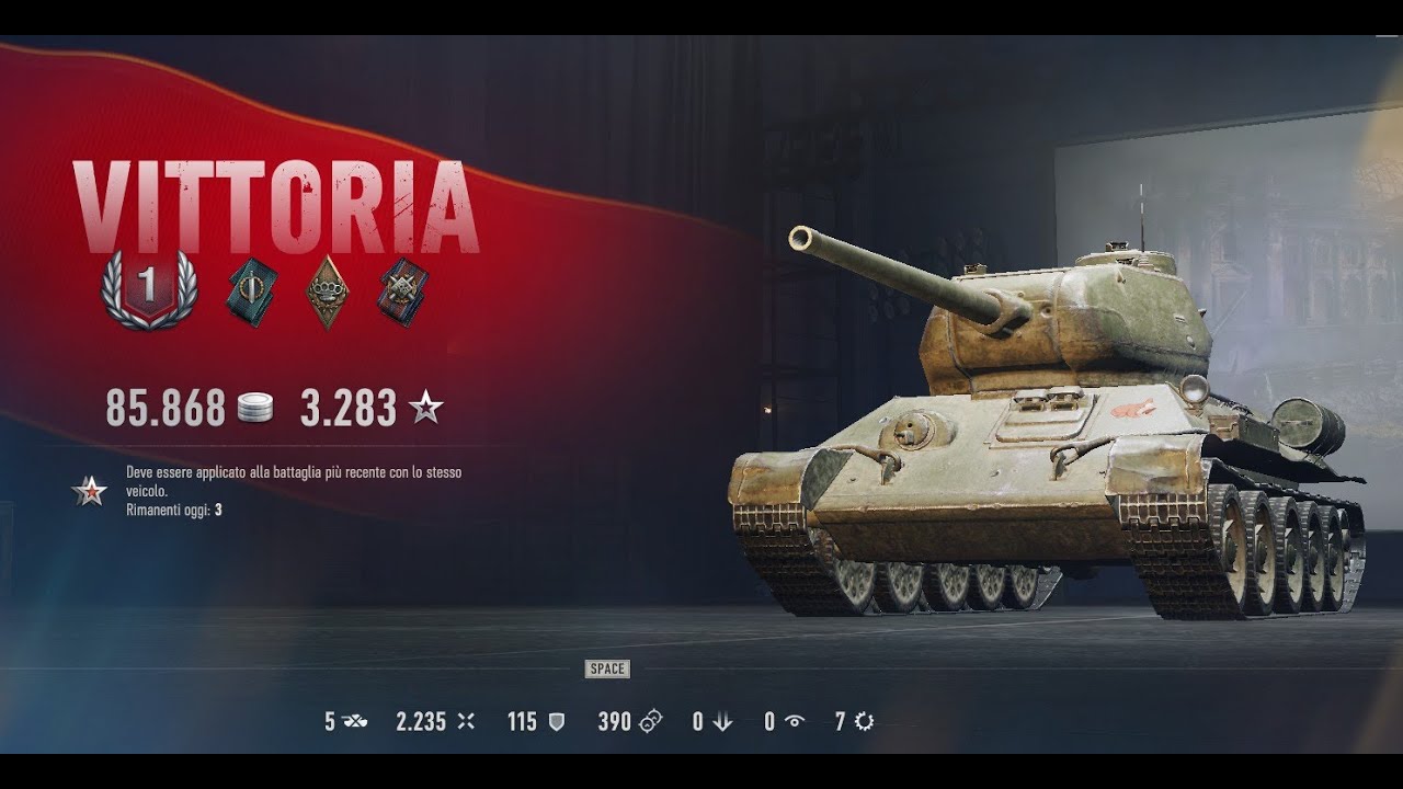 T34 85M doppio primo 5kill