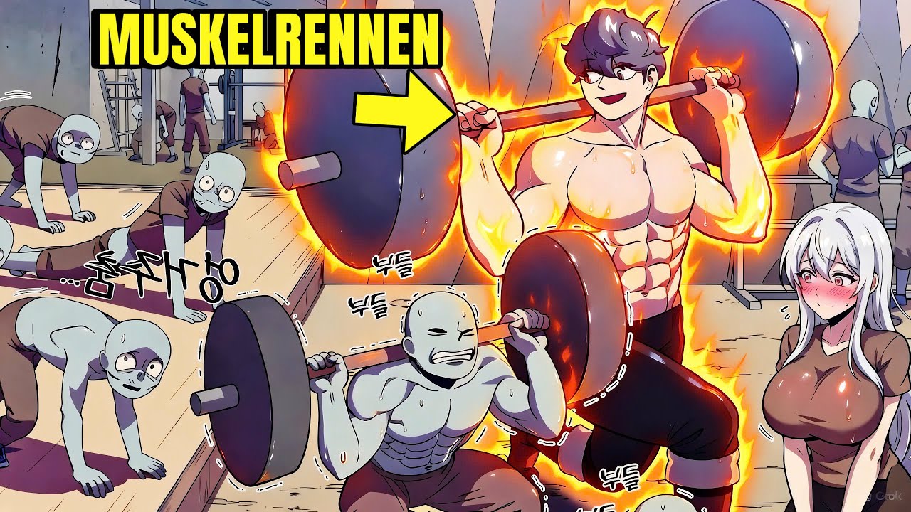 💥Wiedergeboren als BODYBUILDER zwingt alle zum MUSCLE RACE! - Handlung des Manhwas