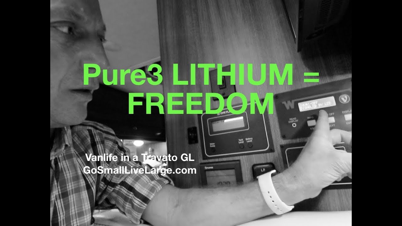 Pure3 LITHIUM COOKS Dinner. Lithium = Freedom  |  Vanlife in a Travato GL