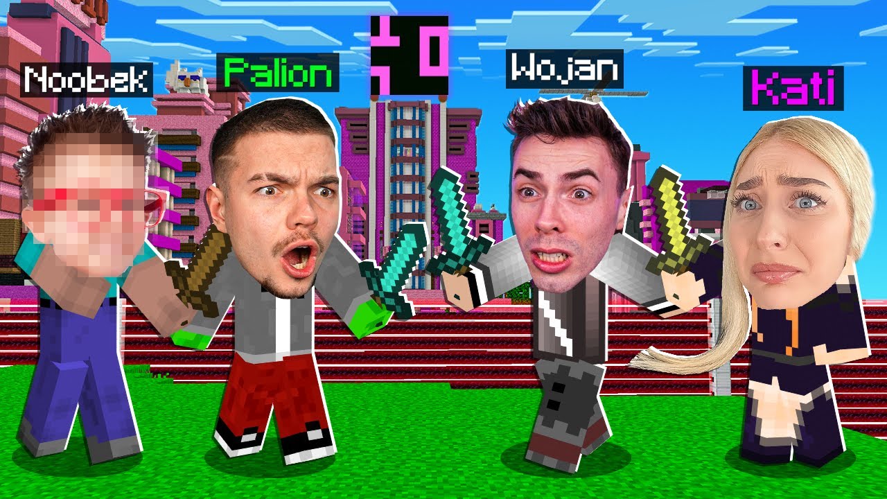 PALION i NOOBEK vs WOJAN i KATI i HACKERKA *NAJWIĘKSZA WOJNA WOJANOWIC*
