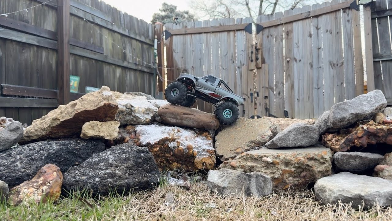 Trx4m 4WS out on the ice covered trails 