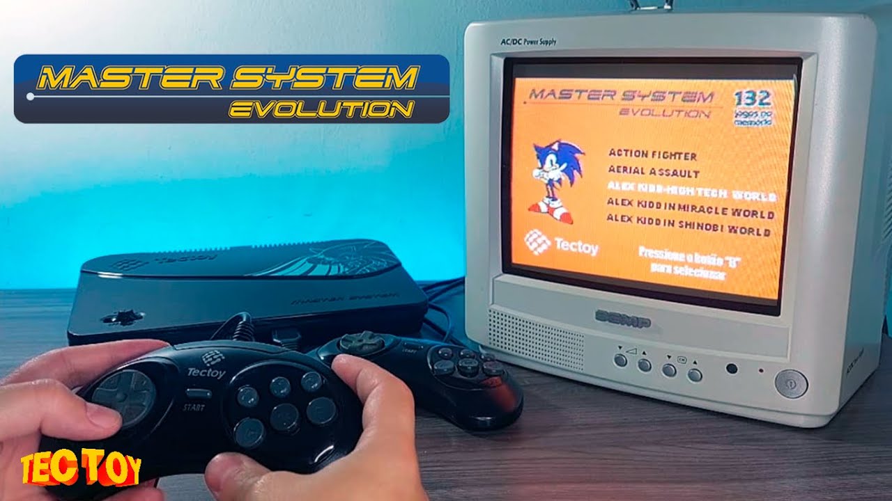 Master System Evolution (Tectoy 132 Jogos) - Game List + Teste de Jogos