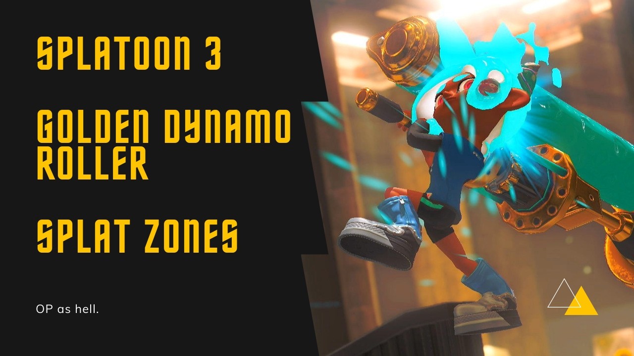 Splatoon 3 gameplay/Golden Dynamo Roller(Splat zones)