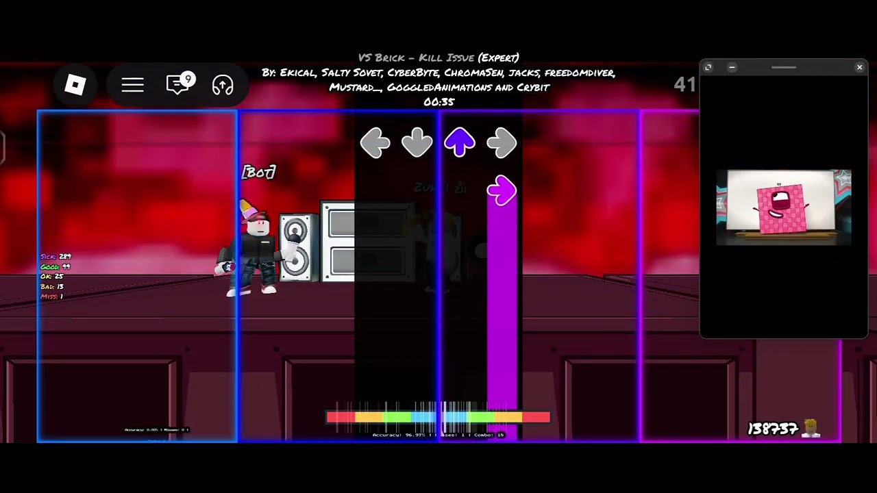 Vs Brick - Kill Issue (Expert) Right Side #fnf 