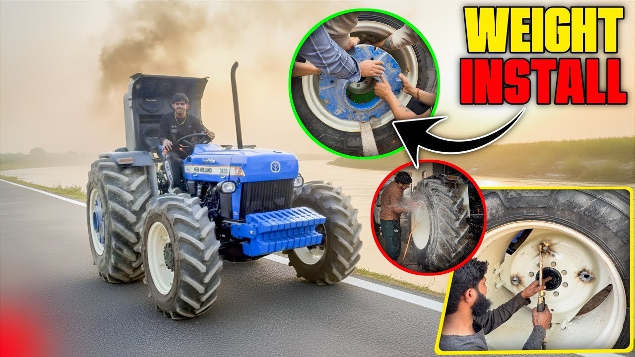 😱आज़ तो bulldozer के टायरो में हुआ बड़ा नुक़सान || weight install कर दिया