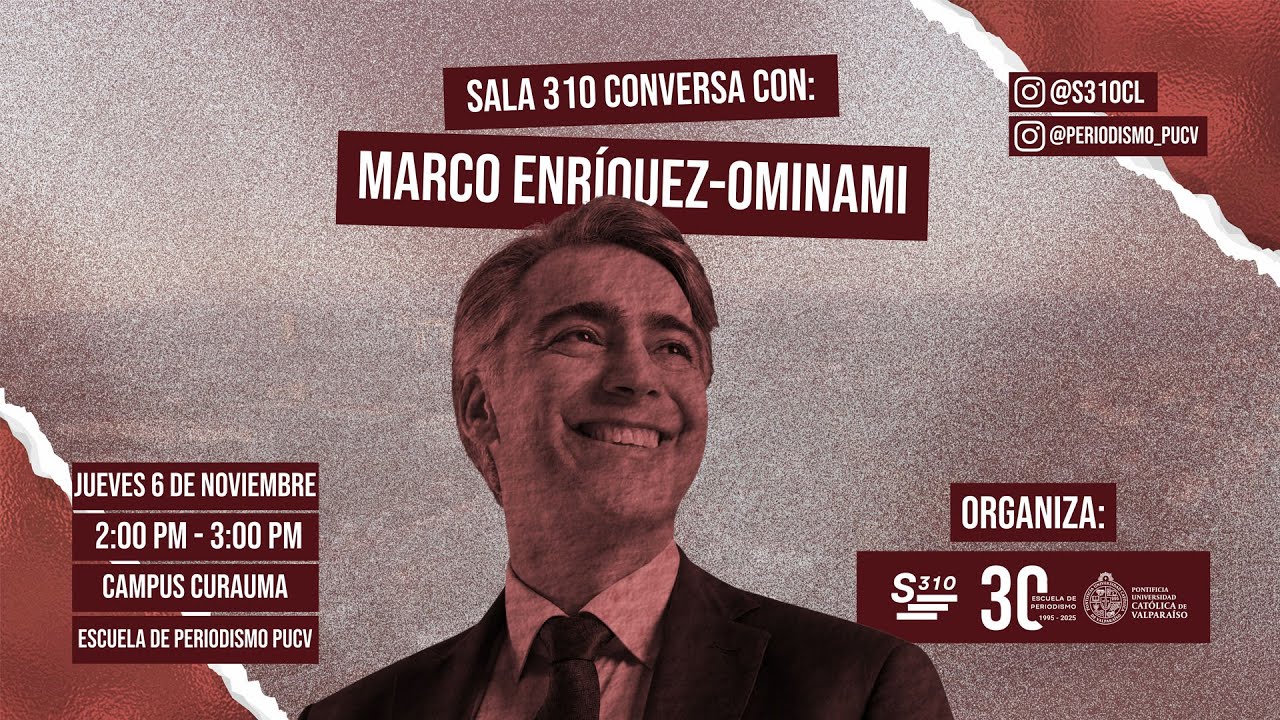 Sala 310 conversa con: Marco Enr&iacute;quez-Ominami en la Escuela de Periodismo de la PUCV