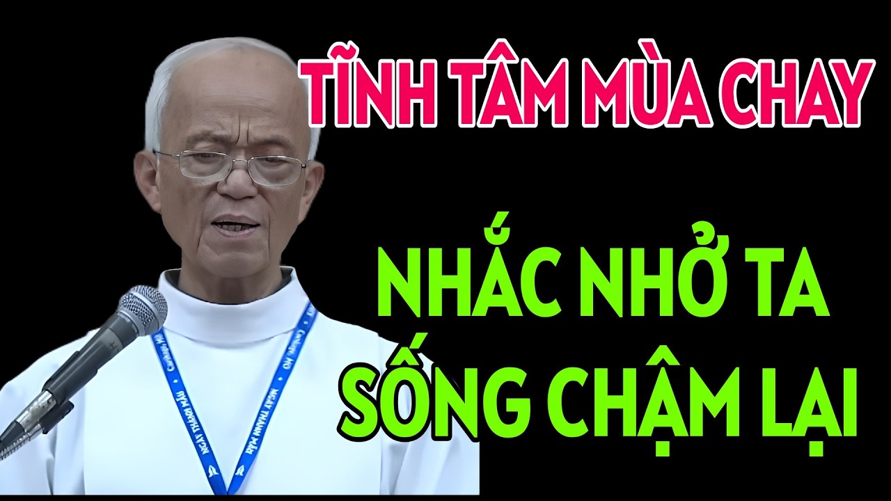TĨNH TÂM MÙA CHAY- SỐNG CHẬM LẠI NHÌN LẠI CHÍNH MÌNH . CHA PHẠM QUANG HỒNG GIẢNG