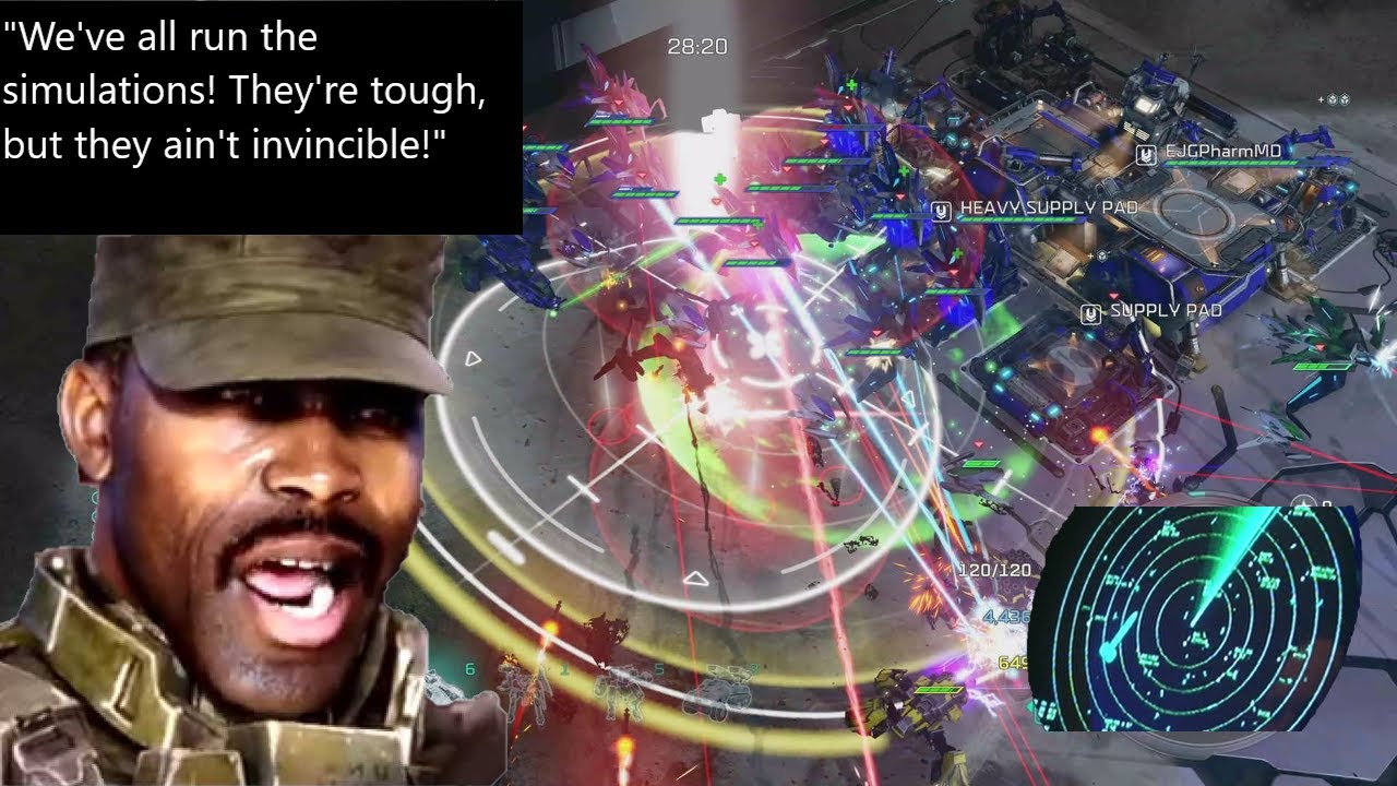I slap my opponents with my GIANT JOHNSON... army