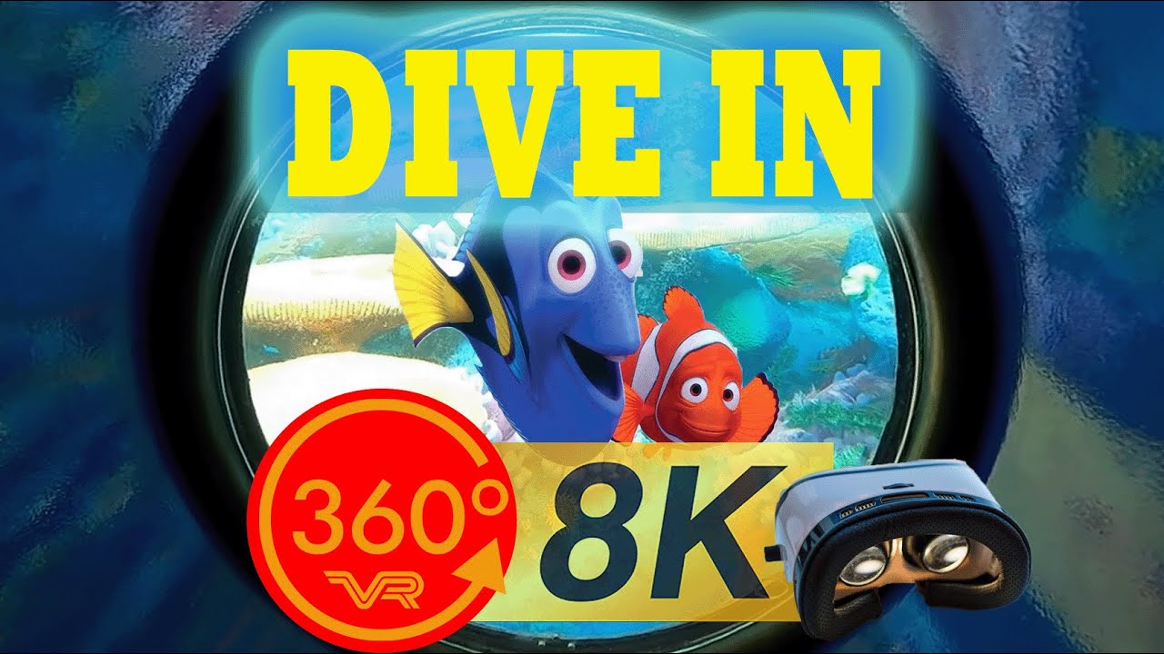 Finding Nemo Disneyland Ride 8K 360 POV spatial audio Submarine Voyage