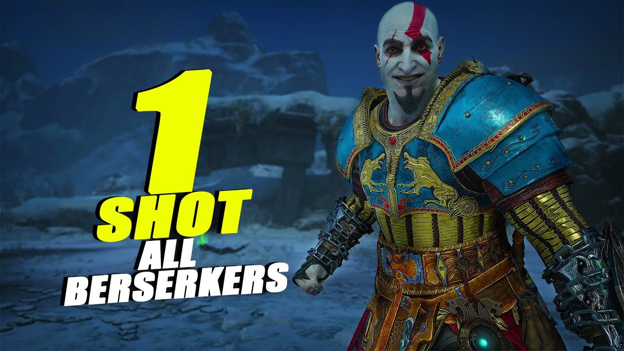One Shot God 🤜 All Berserkers | Maxed Kratos 😲 God Of War Ragnarok