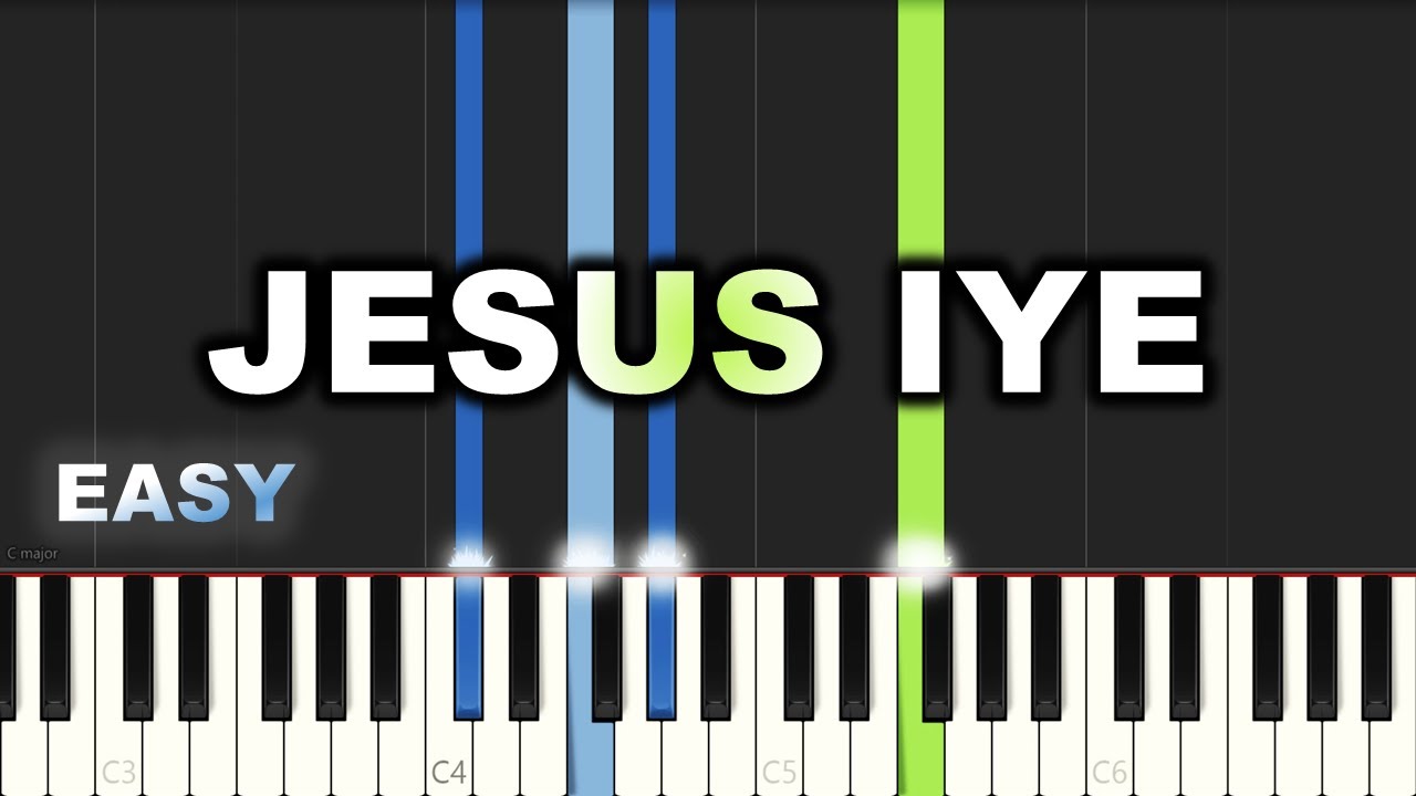 Nathaniel Bassey - Jesus Iye | EASY PIANO TUTORIAL BY Extreme Midi