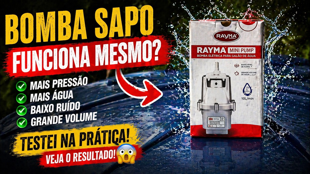 COMPREI UMA BOMBA SAPO PARA AUXILIAR A BOMBA CANETA