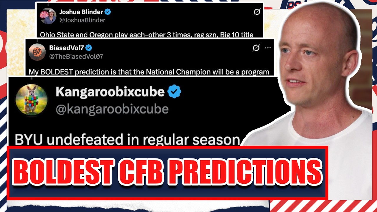 Boldest CFB Predictions For 2026 - Josh Pate's College Football Show