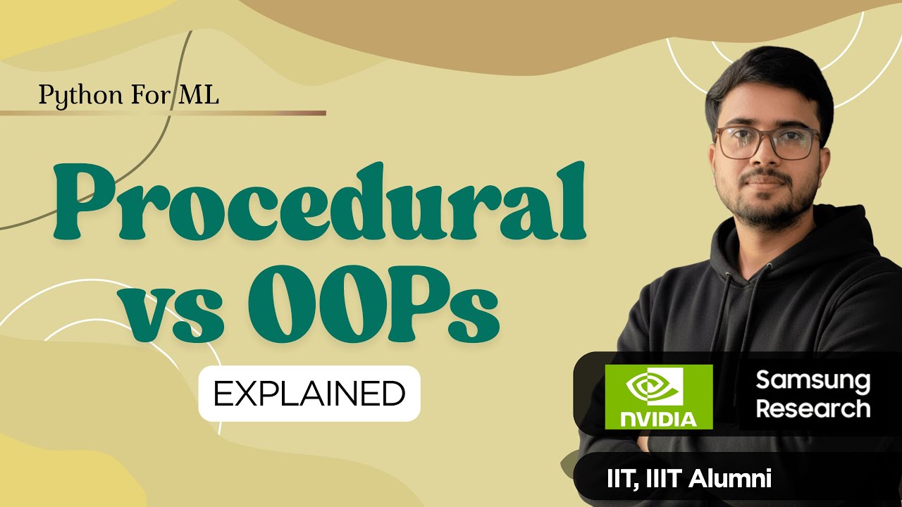 1.10.2 Procedural vs OOPs | OOPs in Python | Hindi