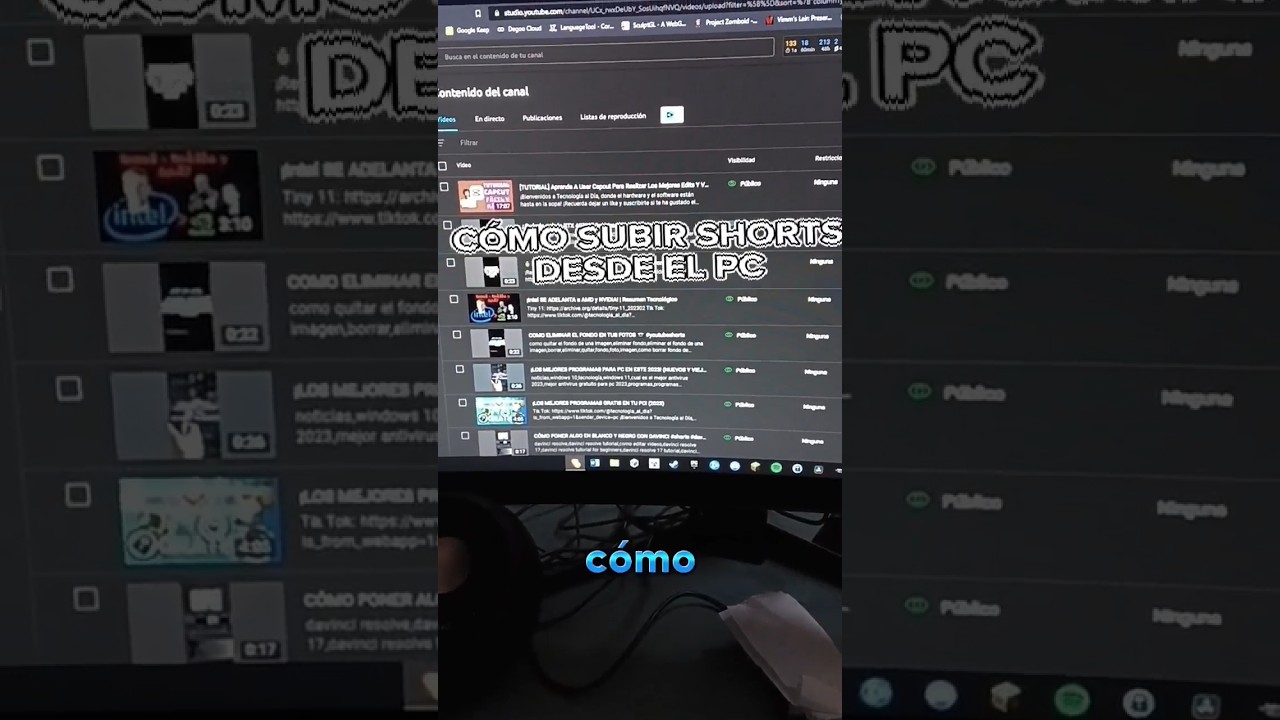 C&oacute;mo Subir Shorts Desde El PC (DESACTUALIZADO) #shorts