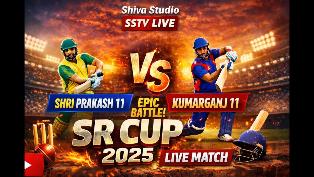 SR CUP-2025 -2026 \\  KUMARGANG VS  SHREE PARKESH11- SSTV AYODHYA LIVE -09838008655