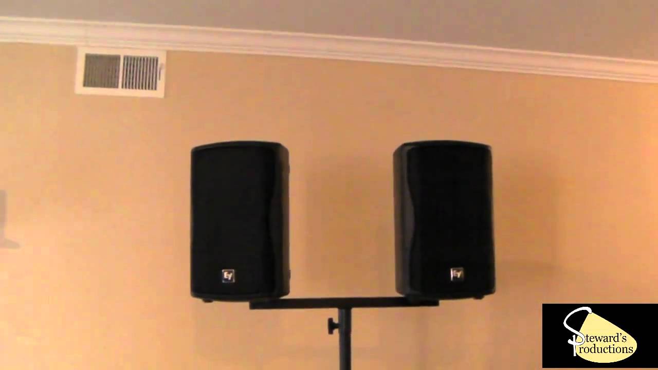 Dual Speaker Bracket Dual speaker Mount for DJ Stands - On-Stage Stands Speaker Stands.wmv