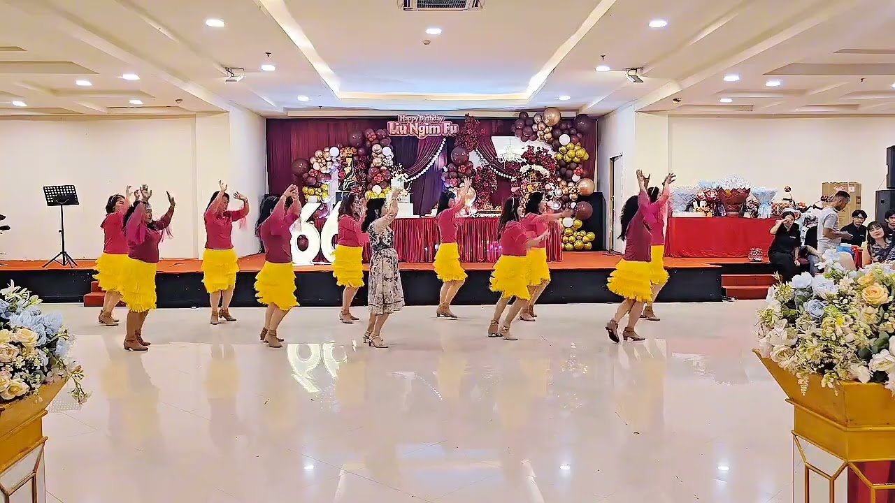 Hello Vietnam Line Dance - Group Macan Orpalaka l Birthday Mr. Liu Ngim Fu