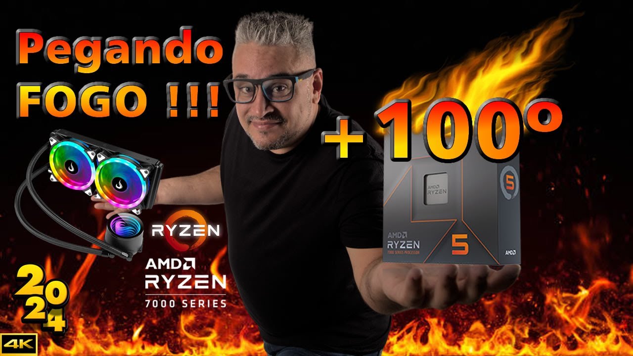 Acabou de montar o PC e está esquentando muito ... AMD Ryzen 7600x pegando FOGO !!! + de 100 graus