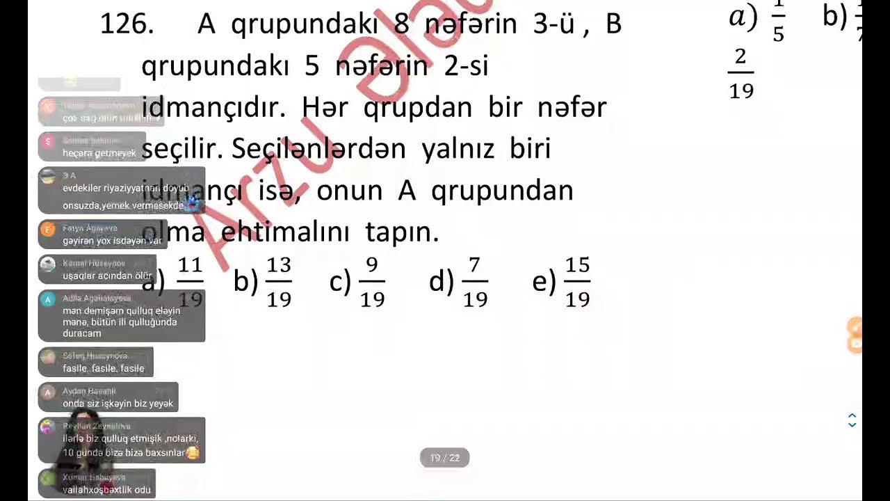 Ehtimal( dərs 3.)12 iyun (051-641-88-34)