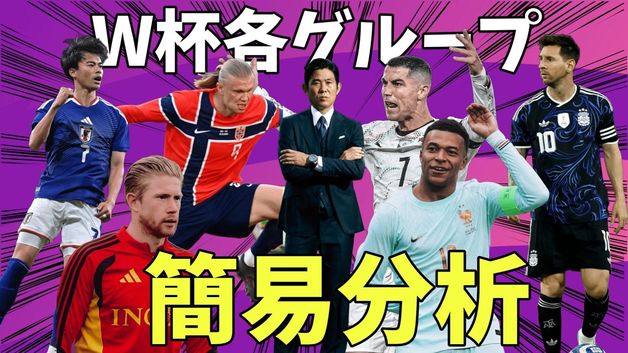 W杯各グループ&各国の特徴についてまとめてみた【メッシ/クリスティアーノ・ロナウド/サッカー日本代表/森保JAPAN/三苫薫/ネイマール/アルゼンチン/イングランド/ブラジル/久保建英】