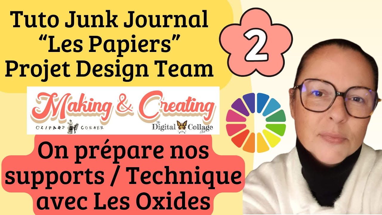 Tuto Junk Journal Partie 2 / Les Papiers / DT Digital Collage Club & Making and Creating