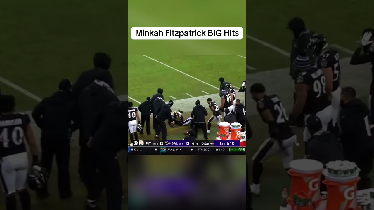 Minkah Fitzpatrick BIGGEST HITS 🍿 #nfl#football#nflshorts#nflmemes#shortsfeed#shorts#steelers