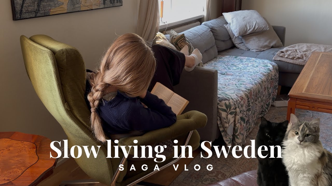 Slow living with my cats in Sweden | Food | Nature | No talking