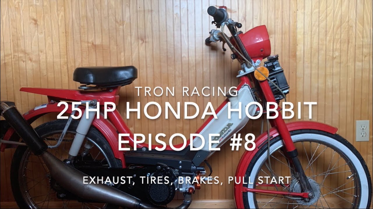 Stage6 R/T 25HP Honda Hobbit Moped Build: Tron Racing Episode #8