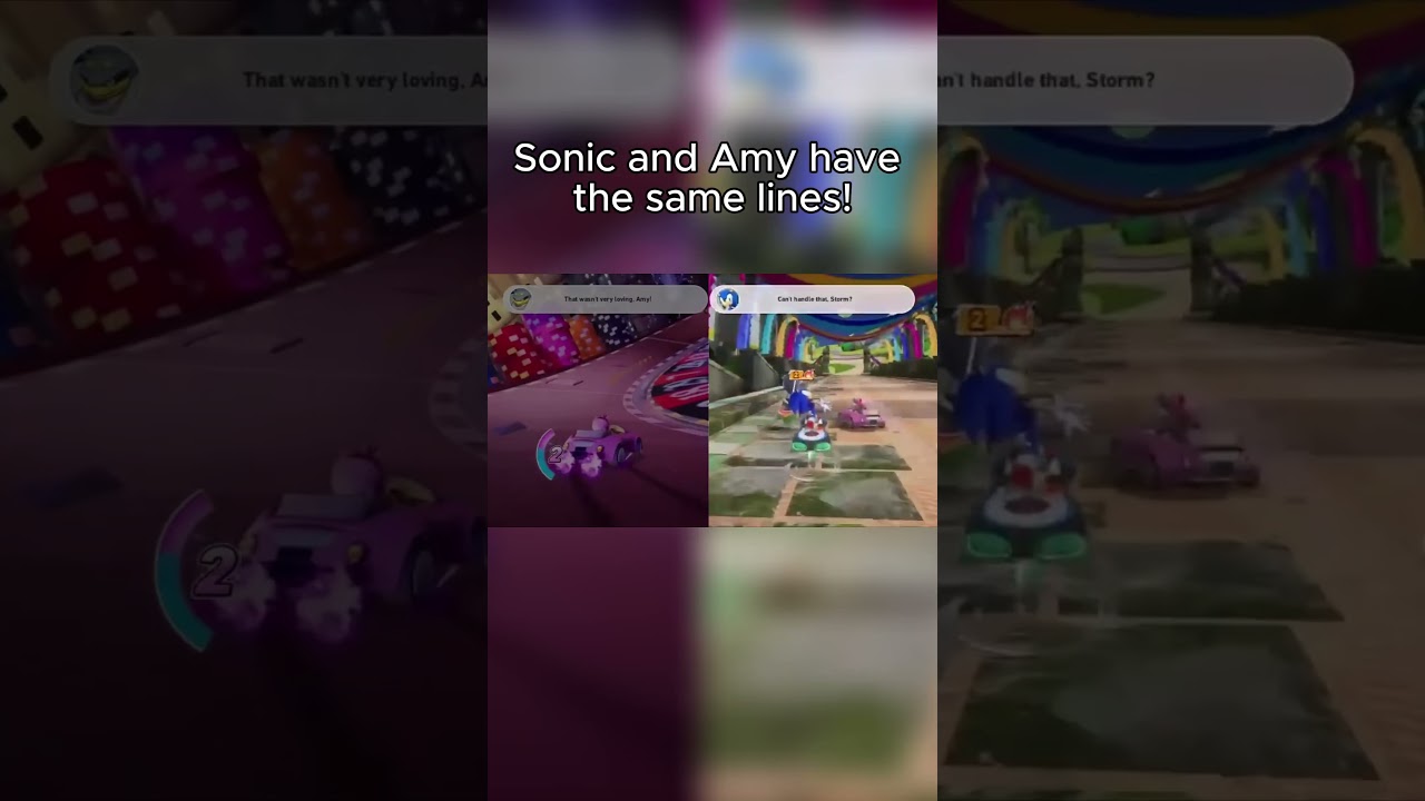 Sonic and Amy are so alike!