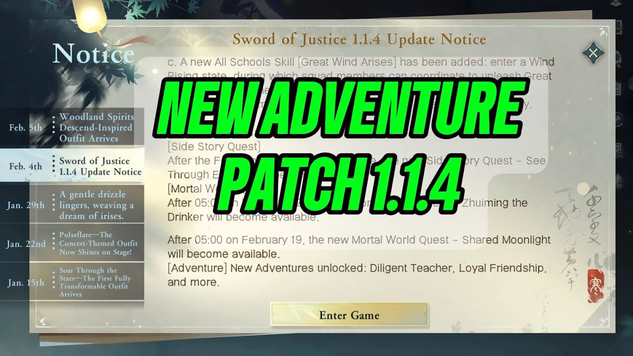 SWORD OF JUSTICE - NEW ADVENTURE PATCH 1.1.4 [GUIDE]
