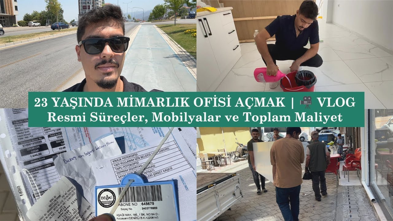 23 Yaşında Mimarlık Ofisi Açmak 🎥 Vlog | Resmi Süreçler, Mobilyalar ve Toplam Maliyet