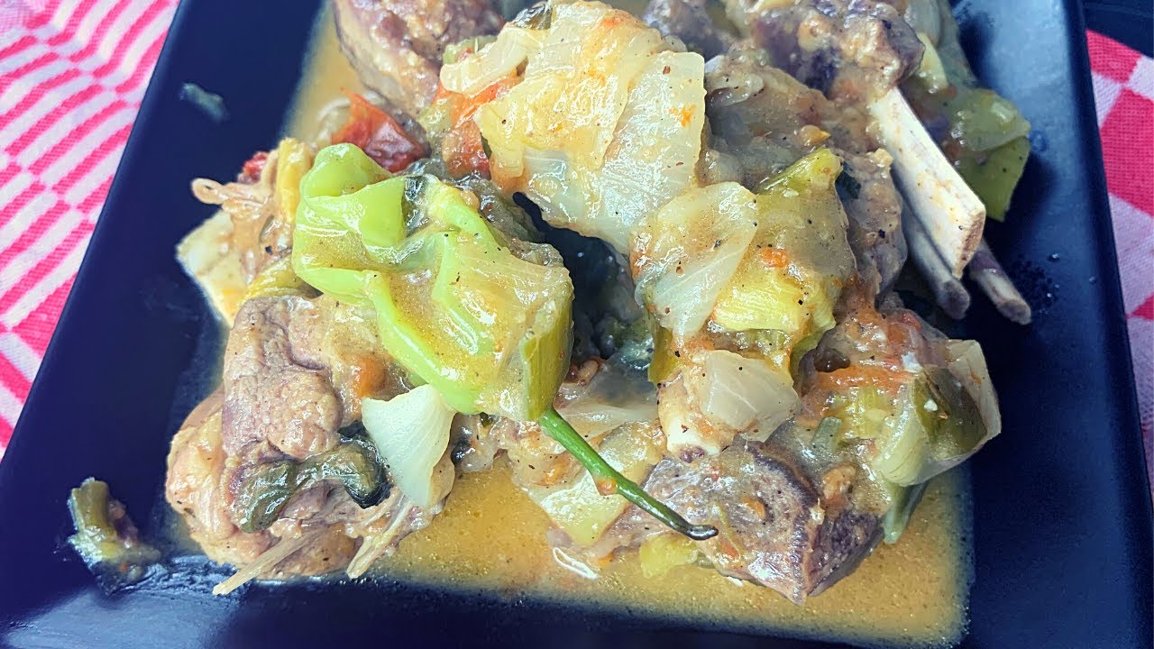 LA VIANDE DE Chèvre en bouillon,cuisiner avec moi le pepe de viande de chèvre ,très facile à faire