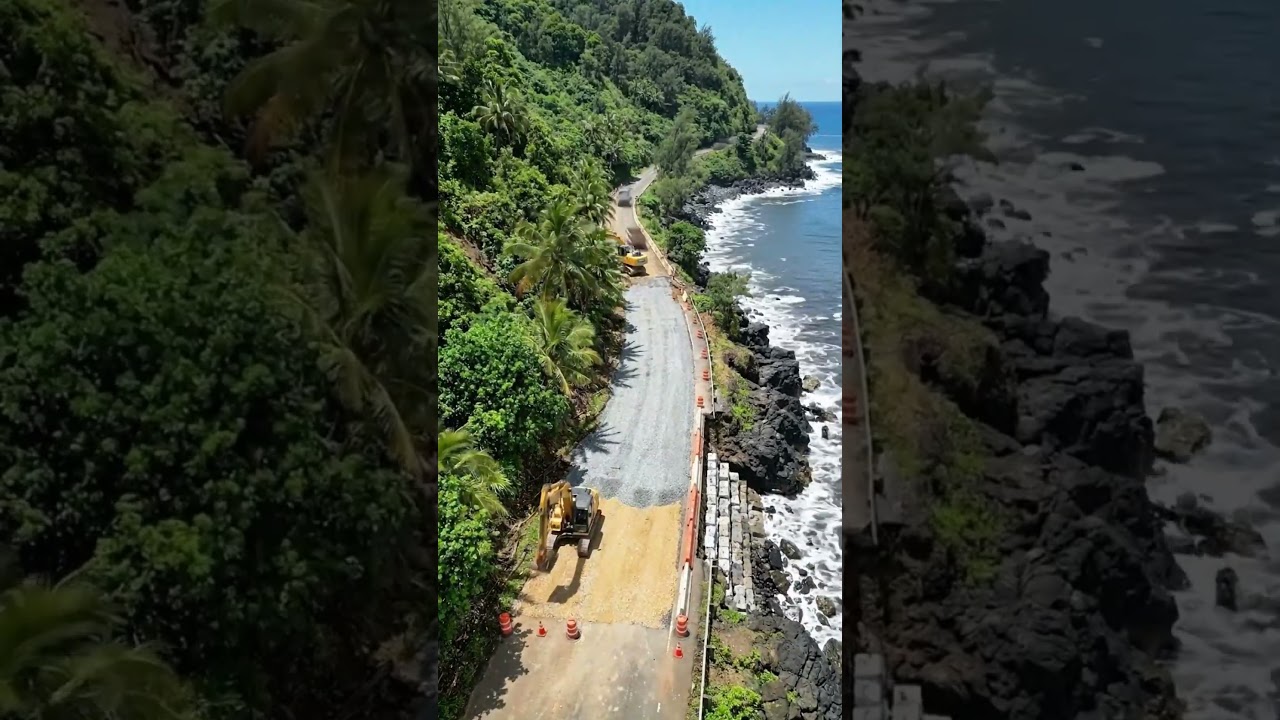 Coastal Road Reconstruction [Timelapse] 🛠️🌊