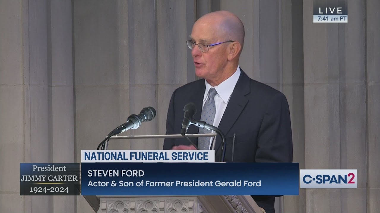 Steven Ford at Pres. Carter Funeral: 