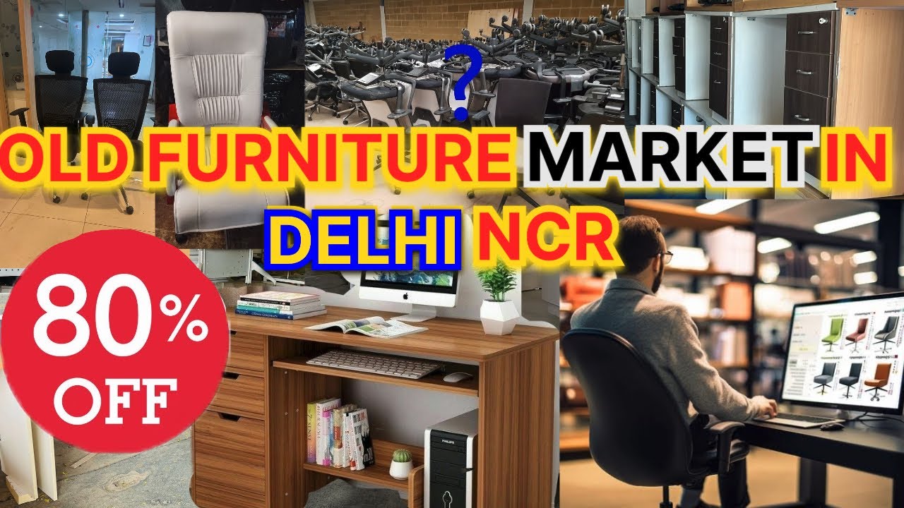 दिल्ली Second Hand Furniture Market | Cheapest Furniture Market In Delhi | Chair, Table, Computer..