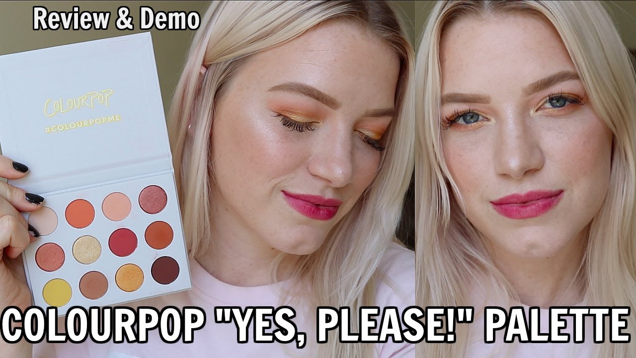 COLOURPOP "YES, PLEASE!" PALETTE SWATCHES & DEMO | KendraCus