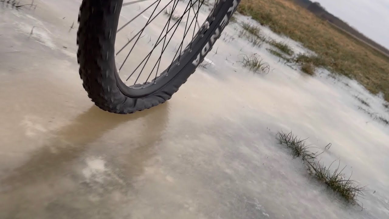 Ride with low tire pressure 