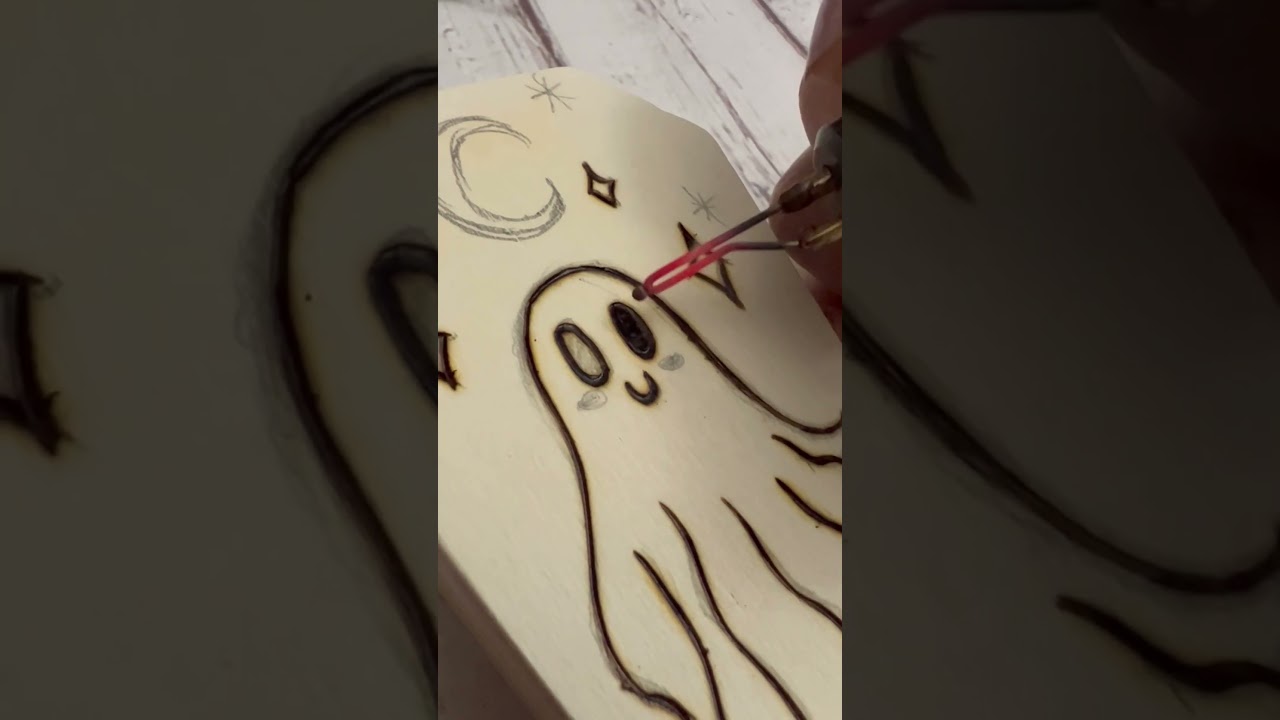 Halloween is cool 👻⚰️✨ #woodburning #pyrography #halloweendecor #woodburningart #coffin #halloween