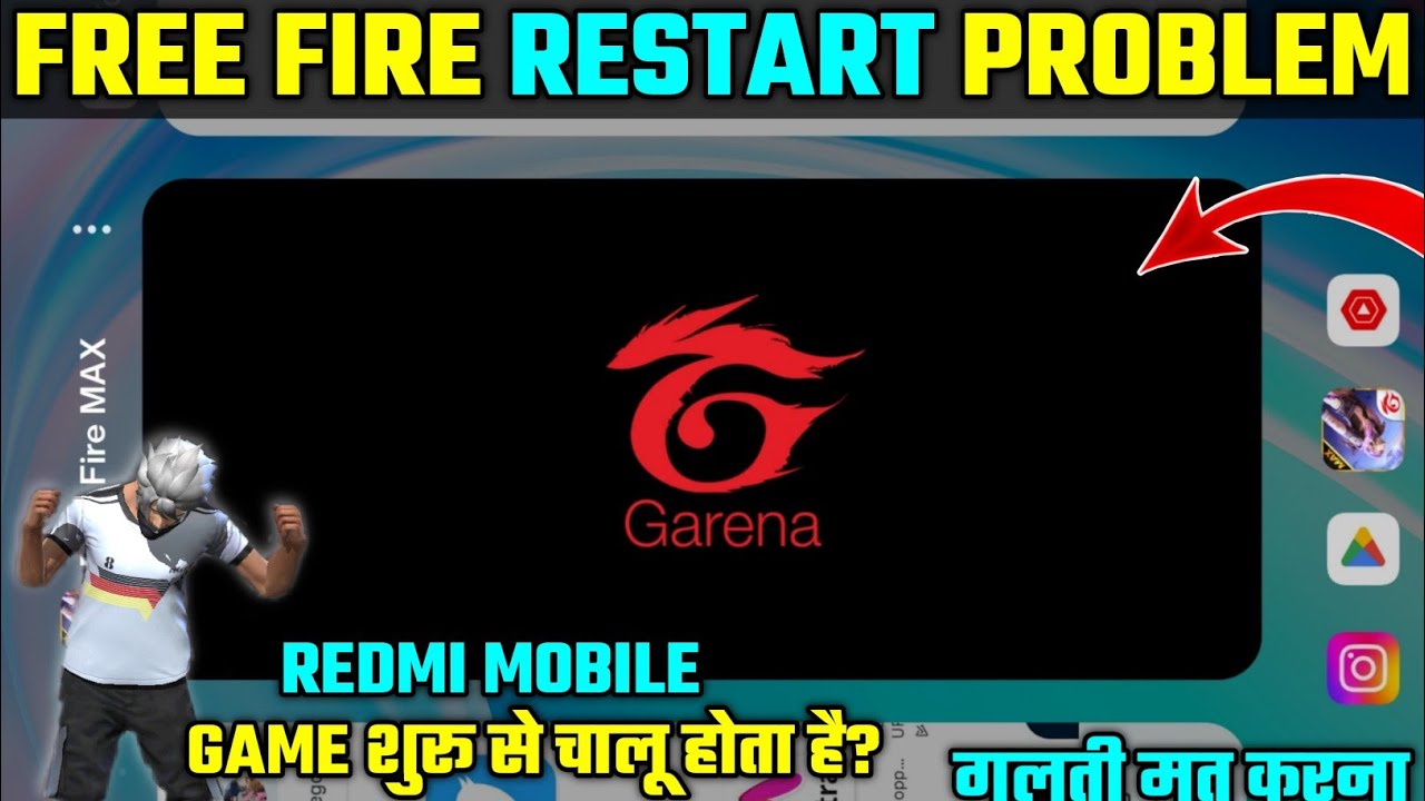 HOW TO SOLVE FREE FIRE BACKGROUND RESTART PROBLEM IN REDMI || FREE FIRE MAX RESTART PROBLEM SOLUTION