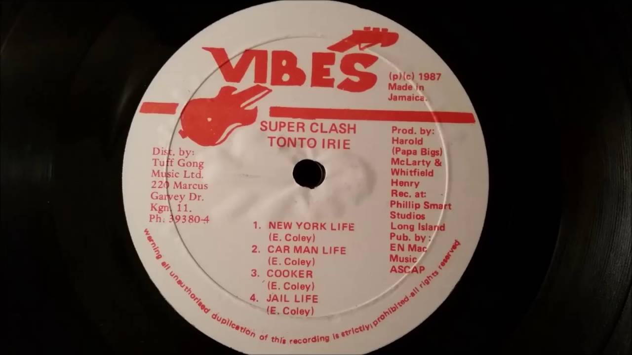 Tonto Irie - Car Man Style - Vibes LP 1987