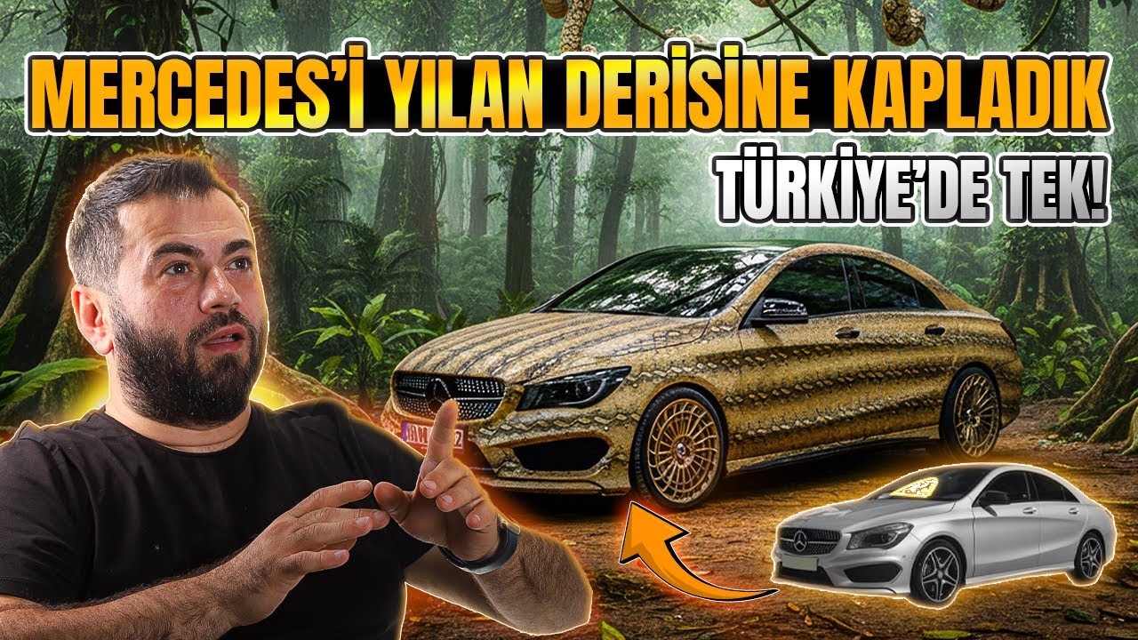 Çıngıraklı Mercedes! | Mercedes'i Yılan Derisine Kapladık! | TR'DE TEK! | Aksoy Tuning